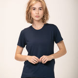 Camiseta Tecnológica Modal Feminina Azul Marinho