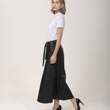 Camiseta Gola Alta Tecnológica Modal Feminina Branco