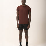 Camiseta Tecnológica Modal Masculina Marrom