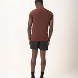 Camiseta Tecnológica Modal Masculina Marrom