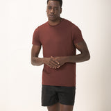 Camiseta Tecnológica Modal Masculina Marrom