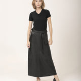 Camiseta Tecnológica Modal Gola V Feminina Preto