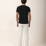 Camiseta Tecnológica Modal Gola V Masculina Preto